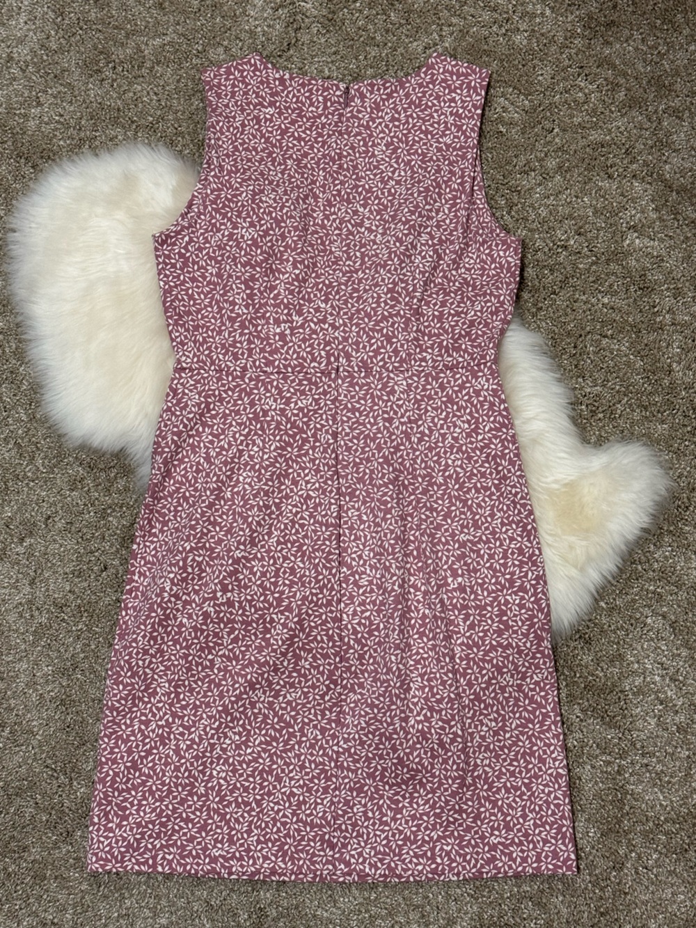 Old Navy Rose-Mauve Sleeveless Floral Sheath Dress Size S - Picture 5 of 7